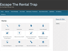 Tablet Screenshot of escapetherentaltrap.com